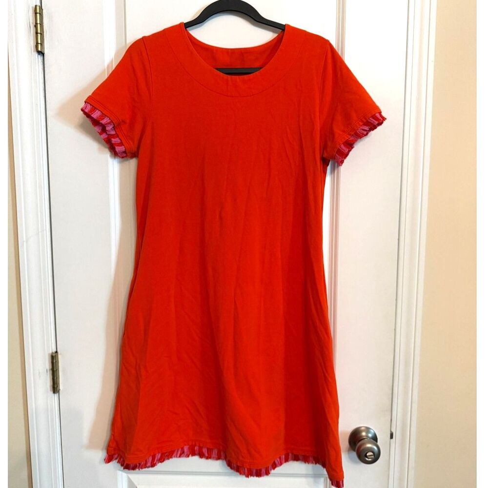 Spartina 449 Women’s Orange Short Sleeve Dress – Size Large